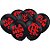 Balão - Flamengo Preto e Vermelho - 25 unidades - Festcolor - Rizzo - Imagem 1