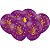 Balão - Corinthians Roxo e Dourado - 25 unidades - Festcolor - Rizzo - Imagem 1