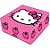 Caixa 4 Doces Quadrada - Hello Kitty Rosa - 1 unidade - Festcolor - Rizzo - Imagem 1