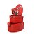 Kit Caixa Papel Rígido Coração Vermelho com Laço - 3 unidades - Rizzo - Imagem 1