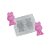 Molde de silicone Dupla de Coelhos com Flor e Laço Ref. 821 - 1 unidade - Flex Arte - Rizzo - Imagem 1