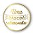 Adesivo "Uma Páscoa abençoada" - Ref.2143 - Hot Stamping - Dourado - 50 unidades - Stickr - Rizzo - Imagem 1