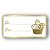 Adesivo "De/Para Páscoa" - Ref.2147 - Hot Stamping - Dourado - 40 unidades - Stickr - Rizzo - Imagem 1