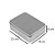 Lata Retangular - Bronze - 12x9x4cm - 1 unidade - ArtLille - Rizzo - Imagem 2