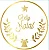 Adesivo "Feliz Natal" - Ref.2052 - Hot Stamping - 50 unidades - Stickr - Rizzo - Imagem 1