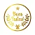 Adesivo "Boas Festas" - Ref.2129 - Hot Stamping - 50 unidades - Stickr - Rizzo - Imagem 1