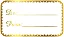 Adesivo "De/Para" - Ref.2133 - Hot Stamping - Dourado - 100 unidades - Stickr - Rizzo - Imagem 1