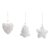Kit para Pendurar de Natal Decorativo - Branco - 1 unidade - Cromus - Rizzo - Imagem 1