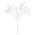 Galho Natal Frutinhas Com Gliter Branco - 54cm  - 1 unidade - Cromus - Rizzo - Imagem 1