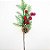 Pick Galho de Frutas e Pinha Verde e Vermelho - 28cm  - 1 unidade - Cromus - Rizzo - Imagem 1