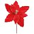 Flor Poinsétia Natal Vermelho e Dourado - 30cm  - 1 unidade - Cromus - Rizzo - Imagem 1