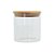 Pote de Vidro Hermético com Tampa de Bambu 10x10cm - 1 unidade - Yoss - Rizzo - Imagem 1