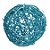 Enfeite Bola de Rattan Azul  - 1 unidade - Cromus - Rizzo - Imagem 1