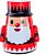 Lata Metalica - Papai Noel Floco de Neve  - 1 unidade - Cromus - Imagem 1