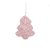 Enfeite Para Pendurar Pinheiro Rosa  - 1 unidade - Cromus - Rizzo - Imagem 1