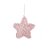 Enfeite Para Pendurar Estrela Rosa  - 1 unidade - Cromus - Rizzo - Imagem 1