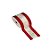Fita Decorativa 6,3cm x 9,14m - Faixa Natalina com Glitter - 1 unidade - Rizzo - Imagem 1