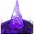 Chapéu de Bruxa com Véu Roxo - "Bruxinha" - 1 unidade - Rizzo - Imagem 1