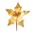 Galho Pick Poinsetia Ouro - Cabo Curto - 1 unidade - Cromus - Rizzo - Imagem 1
