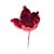 Galho Pick Flor Magnolia - Cabo Curto - Cor Vinho - 1 unidade - Cromus - Rizzo - Imagem 1