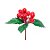 Pick Decorativo Folhas e Frutas Vermelhas - 1 unidade - Cromus - Rizzo - Imagem 1