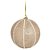 Bola de Árvore de Natal Dourada Listrada com Pérolas - “Dourada Perolada” - Cromus Natal - 6 unidades - Rizzo - Imagem 1