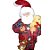 Papai Noel Segurando Lanterna e Ursinho - 39,5 cm - Cromus Natal - 1 unidade - Rizzo - Imagem 3