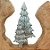 Tronco Estilizado c/ 02 Pinheiros - 01 unidade - Cromus Natal - Rizzo - Imagem 4