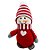 Enfeite para Pendurar Feltro - Boneco de Neve de Cachecol - Listrado - Cromus Natal - 1 unidade - Rizzo - Imagem 1
