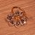 Porta Guardanapo - Flor De Cristal - Argola De Ouro - Ref.7061 - 1 unidade -  - Rizzo - Imagem 2