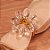 Porta Guardanapo - Flor De Cristal - Argola De Ouro - Ref.7061 - 1 unidade -  - Rizzo - Imagem 3