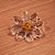 Porta Guardanapo - Flor De Cristal - Argola De Ouro - Ref.7061 - 1 unidade -  - Rizzo - Imagem 1