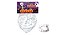 Kit Dentadura de Halloween - "Dentes de Vampiro" - 12 Unidades - Rizzo - 12 unidades - Rizzo - Imagem 1