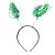 Tiara Rafia Pom Pom - Verde 11,5cm x 20cm - 1 unidade - Rizzo - Imagem 1