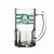 Caneca de Vidro Bristol - 340ml - Palmeiras  - 1 unidade - Allmix - Imagem 1