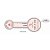 Lacre Adesivo "Que a Vida Seja Doce" - Ref.2161 - Hot Stamping - Rosa - 25 unidades - Stickr - Rizzo - Imagem 1