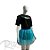 Saia Tule com Glitter - 40cm - Azul - Mod:186 - 01 unidade - Rizzo - Imagem 1