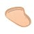 Bandeja Orgânica  - 17x11 cm -  Nude - 1 unidade - Só Boleiras - Rizzo - Imagem 1