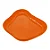Bandeja Orgânica  - 13x10cm -  Laranja - 1 unidade - Só Boleiras - Rizzo - Imagem 2