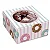 Caixa Para Donuts Com Visor Donuts - 10 unidades - Cromus - Rizzo - Imagem 1