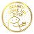 Adesivo "Flork Reage Come Um Doce" - Ref.2079 - Hot Stamping - Dourado - 50 unidades - Stickr - Rizzo - Imagem 1