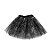Saia Tule Preta com Estampa Teia Prata - 40cm - 1 unidade - Rizzo - Imagem 1