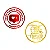 Adesivo "Notificação + Meu Abrigo" - Ref.2093 - Hot Stamping - Dourado/Vermelho Metalizado - 50 unidades - Stickr - Rizz - Imagem 1
