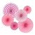 Enfeite Decorativo Leque Liso - Rosa - 06 Unidades - Art Lille - Rizzo - Imagem 1