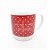 Caneca de Porcelana Vermelha "Mais Café e Amor Por Favor" - 360 mL - 1 unidade - AllMix - - Imagem 1