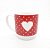 Caneca de Porcelana Vermelha "Mais Café e Amor Por Favor" - 360 mL - 1 unidade - AllMix - - Imagem 2