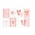 Cartaz Decorativo Romântico Rose Gold Sortidos 8 pcs - 1 unidade - Cromus - - Imagem 1