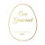 Adesivo "Ovo Gourmet" - Ref.2068 - Hot Stamping - Dourado - 50 unidades - Stickr - Imagem 1