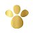 Adesivo "Patinha" - Ref.2070 - Hot Stamping - Dourado - 25 unidades - Stickr - Rizzo - Imagem 1