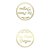 Adesivo "Relaxa Seu Pedido Chegou" - Ref.2043 - Hot Stamping - Dourado - 30 unidades - Stickr - Imagem 1